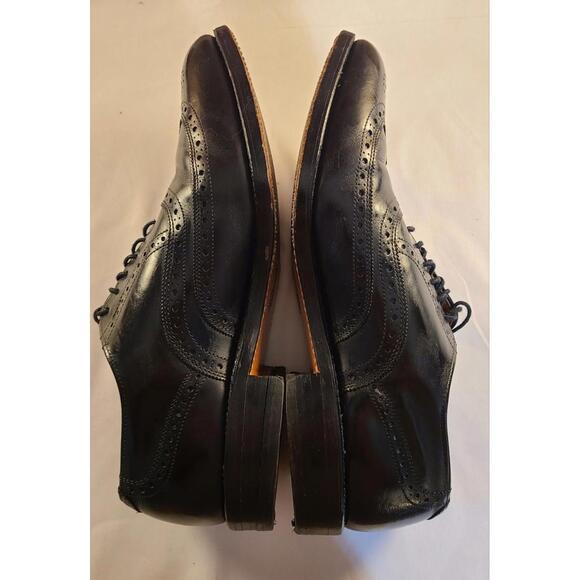 Allen Edmonds Chester Oxford Dress Shoes Mens Sz 7.5D Black Leather Wingtip GUC - Picture 6 of 12